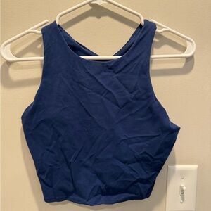 Athleta cropped tank sports bra 
Size medium